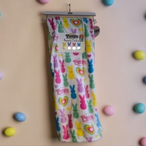 Peeps Bunnies & Hearts Throw Blanket